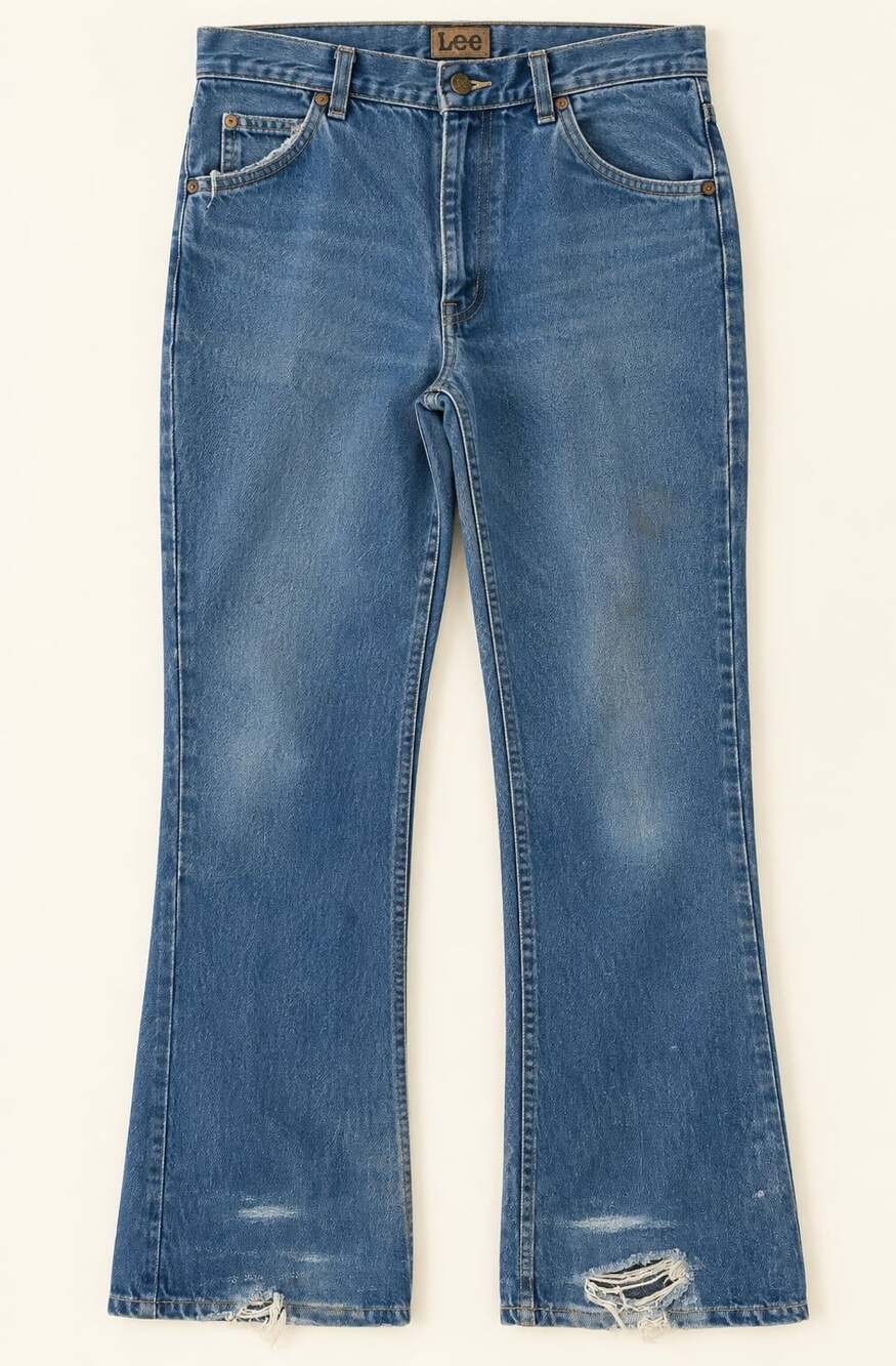 Vintage Lee Riders Distressed Jeans 34x31 Faded Y2K Grunge Straight Leg